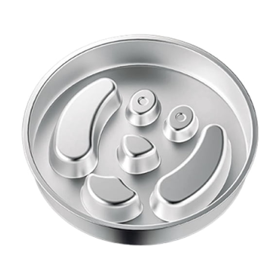 Stainless Steel Slow Feeder Dog Bowls Deep Maze Bowl for Medium and Large Dogs Heavy Duty Food Grade Metal Dish with Non- Base to Slow Down Eating
