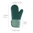 thumbnail image 2 of Un par de guantes para horno, guantes de silicona y algodón, guantes aislantes de panal, 2 of 5