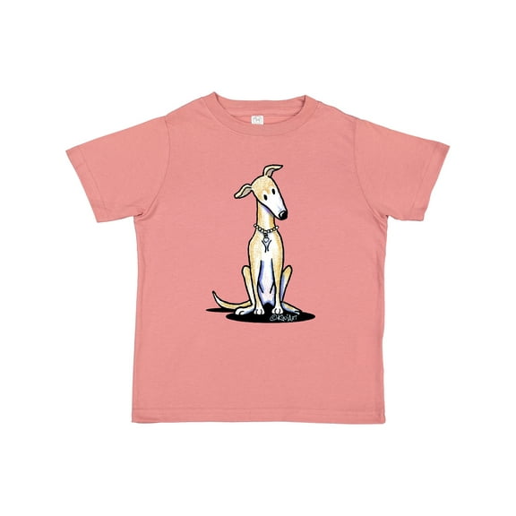 Inktastic Curious Greyhound Boys or Girls Toddler T-Shirt