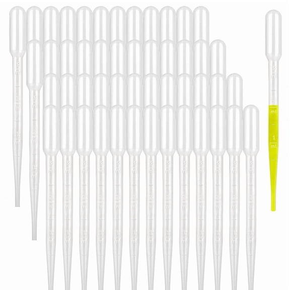 3ML Dropper Pipettes- Plastic Transfer Pipette for Lab Science, Essential Oil, DIY Art, Medicine 500PCS,500 * Dropper Pipettes,Transparent