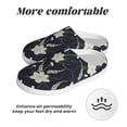 thumbnail image 6 of Fotbe Lilies Flowers Pattern Women's Fuzzy Curly Fur Memory Foam Loafer Slippers Indoor Outdoor Slippers Winter Home Shoes-39/40, 6 of 7
