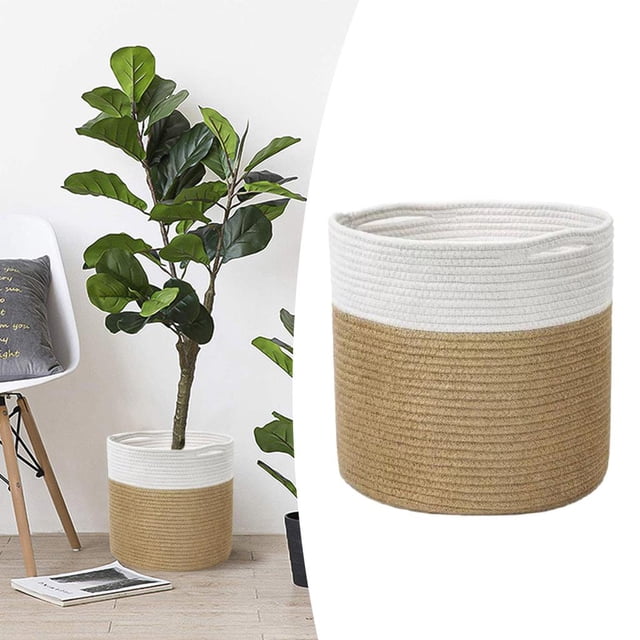 Cesto para colgar ropa Macarena Canasta de almacenamiento Amarillo 25cm