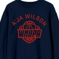 thumbnail image 2 of A'Ja Wilson MVP All-Star 2024 on Navy Adult Crew Neck-XXL, 2 of 2