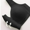 thumbnail image 4 of Generic Ribbed Bras for Women Front Closure No Underwire Comfort Senior Wireless Snap Closing Bra, 4 of 7