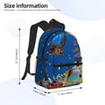 thumbnail image 5 of Gukieu Colorful Coral Reef Print Backpack, Waterproof Backpack with Adjustable Shoulder Straps, Suitable for Campus, Business, Travel, Unisex, 5 of 6