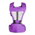 thumbnail image 4 of Portabebés con taburete de cintura, doble uso, buena fijación, color morado, multifuncional, para viajes, exteriores y hogar., 4 of 12