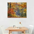 thumbnail image 2 of Shiartex  Canvas Wall Art Autumn Forest Panoramic Red Trees Scenery Painting -  Canvas Artwork Contemporary Woods Nature Picture for Home Office Wall Decor  20x16in, 2 of 6