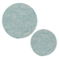 Cotton Rope Pot Holder Set of 2 Kitchen Trivets Hand-drawn Waves Potholdersfor Hot Pans & Dishes