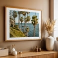 thumbnail image 4 of Palms at Heisler Park, Laguna Beach 02 - Laguna Beach California Photography Palm Tree Coastal Beach Ocean Tropical Landscape Seascape Oak Framed Wall Art Print 24 x 36 inches, 4 of 6