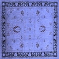 thumbnail image 1 of Ahgly Company Indoor Square Oriental Blue Industrial Area Rugs, 6' Square, 1 of 4