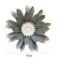 thumbnail image 4 of Esculturas de pared de flores de metal, decoración artística de metal para colgar en la pared, regalo para familiares, amigos y vecinos, 23 cm, 4 of 6