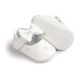 thumbnail image 5 of Infant Baby Girls Princess Flats Toddler First Walkers Soft Non-Slip Crib Wedding Dress Shoes Baby Shoes 0-18M, 5 of 6