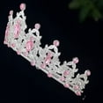 thumbnail image 7 of DESIGNICE Princess Crown for Women - Rhinestone Tiara Queen Crown Tiaras Bridal Headpiece for Weddings Quinceaneras Party Pink, 7 of 7