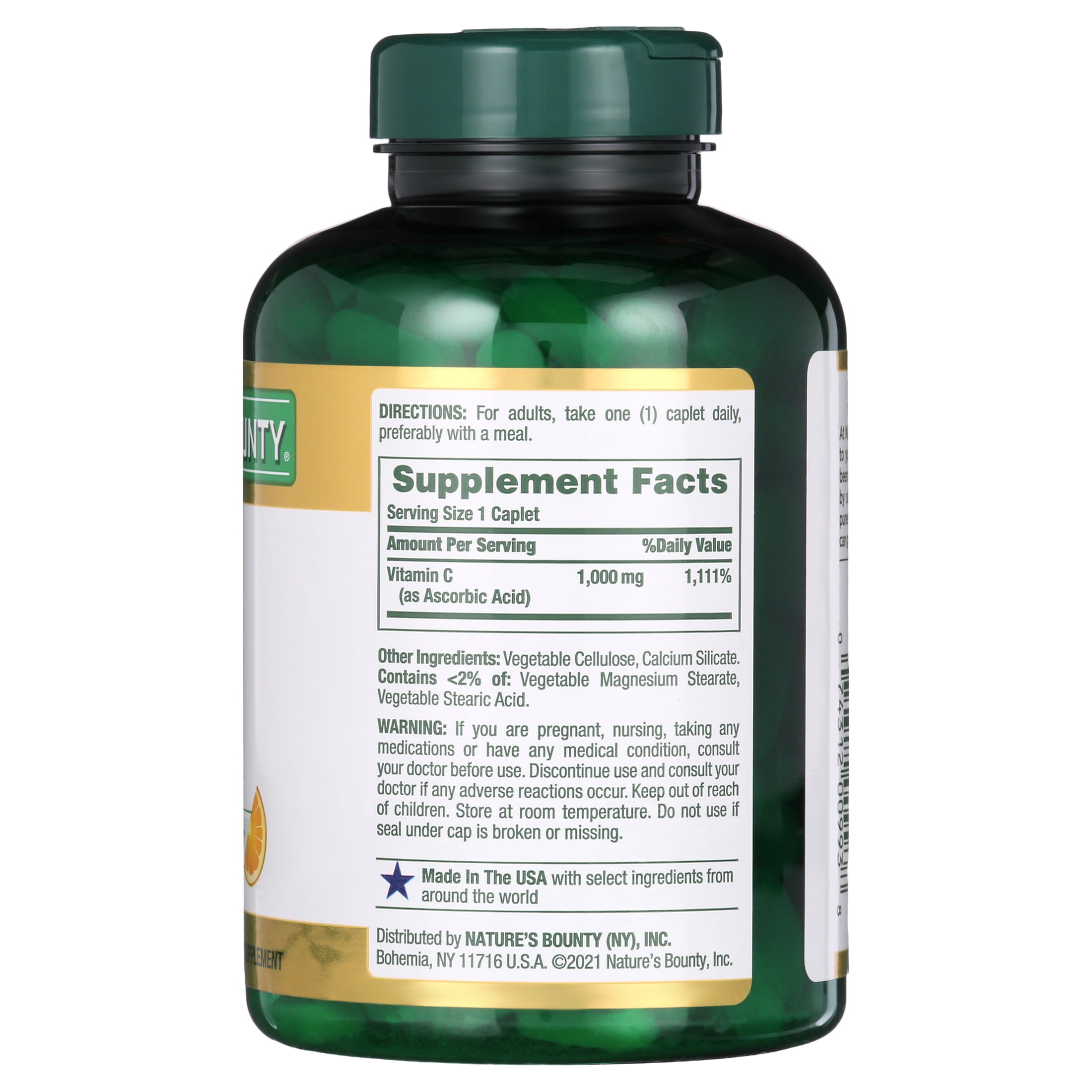 Nature S Bounty Vitamin C Supplement Immune Support 1000 Mg 300 Count Walmart Com