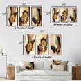 thumbnail image 4 of Designart "Infinite Possibilities in Terra Rosa's Realm II" Abstract Framed Wall Art Set Of 3 - Brown Modern Frame Canvas Set For Living Room Decor, 4 of 6