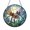 Acrylic 3.5 Inch, variant on Stained Glass Dragonfly Suncatcher Round Window Decor Colorful Wings Amber Branch Green Leaf Hanging Glass Art
