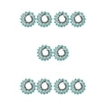 thumbnail image 3 of Jumpingount 1 par de pendientes florales colgante Vintage * pendientes boda cumpleaños vacaciones Club joyería regalo personalizado accesorios verde Grün 5piezas Jumpingount CBP227413, 3 of 6