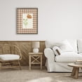 thumbnail image 3 of Stupell Industries Farmhouse Plaid Marigold Flower Brown Floating Frame Canvas Art, 17 x 21, by Lisa Wehmeyer, 3 of 8