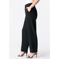 thumbnail image 3 of Roaman's Women's Plus Size Bi-Stretch Wide Leg Pant, 3 of 4