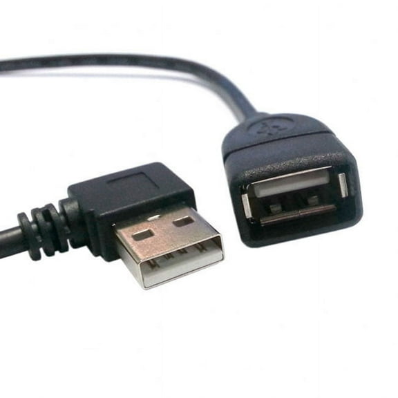 FVH 480Mbps USB 2.0 Right Angled 90 Degree A Type Male to Female Extension Cable 40cm