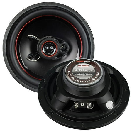 Audiopipe CSL-1623AR Redline 6.5 in. 3 Way 5 Oz Magnet Car Speaker Slim