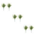 thumbnail image 4 of Injueey 2 piezas de eucalipto artificial planta de plástico falso plantas de apariencia vívida boda jardín balcón decoración verde oscuro Type1 NO1, 4 of 6