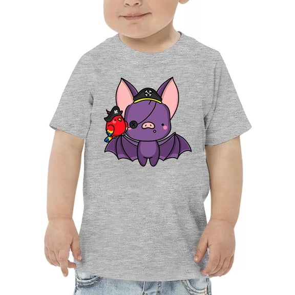 Cute Funbatty In Pirate Costume T-Shirt Toddler -Image by Shutterstock, 3 Toddler