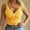Yellow, variant on Tejiojio Summer Saving Labor Day Women Vest Crop Wireless Bra V-Neck Underwear Camisole