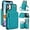 Green, variant on Crossbody Wallet Case for iPhone 11, RFID Blocking Zipper Handbag Purse Flip Cover, Kickstand Folio Case Card Slots Holder Wrist Strap Lanyard