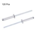 thumbnail image 4 of Unique Bargains 3.2mm Diameter 17mm Grip Length Silver Tone Aluminum Blind Rivets 120 Pack, 4 of 4