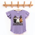 thumbnail image 2 of Chick or Treat Halloween Chickens - Flutter Sleeve Graphic T-Shirt, 2 of 8