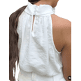 thumbnail image 3 of Blusa cuello halter Behla J&B Talla M Color Blanco, 3 of 4