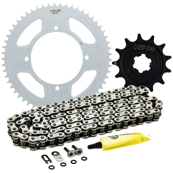 Niche Sprocket Chain Set for Kawasaki KLX140G 13/57 Tooth 428 O-Ring Front Rear MK1014374