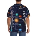 thumbnail image 5 of KLL Solar System Print Men's Shirt Short Sleeve Button Down Summer Cuba Beach Shirts- XX-Large, 5 of 7