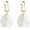 Geometric seashell earrings, variant on Seashell Pearl Stud Earrings for Women, Ocean Theme Acrylic Shell Dangle Drop Earrings, Lightweight Summer Beach Fashion Jewelry Gift