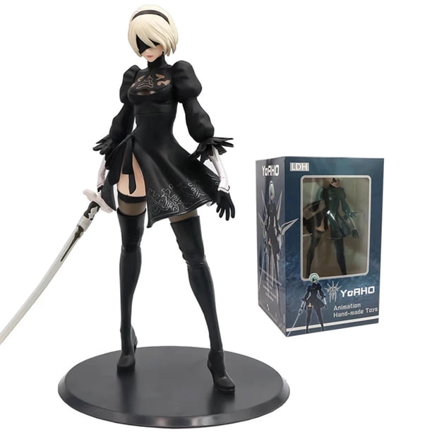 Figuras de anime NieR Automata 2B, figura de acción Yorha No.2, 28 cm, estatua GK de PVC, colección, adorno para coche de escritorio, juguetes, regalos
