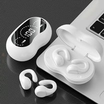 Vadktai Wireless Earbuds, Open Ear Clip Headphones, Air Conduction Headphones, LED Power Display Earphones, Sport Bluetooth 5.3 Headphones
