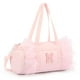 thumbnail image 1 of Bolsa de lona Mibasies para niñas de 4 a 6 niños, rosa con letra, 1 of 9