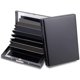 thumbnail image 1 of Paquete de 2 protectores de tarjeteros de crédito RFID de metal para tarjeteros de crédito y tarjeteros de visita para hombres, mujeres, set de regalo (negro) oso de fresa Electrónica, 1 of 4