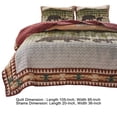 thumbnail image 5 of Kip 3 Piece Soft Microfiber King Quilt Set, Simple Bear Print, Multicolor, 5 of 6