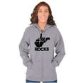 thumbnail image 4 of West Virginia Rocks Travel Souvenir Unisex Fleece Graphic Zip Up Hoodie Brisco Brands 2X, 4 of 5