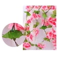 thumbnail image 2 of ZOELNIC 1PCS Artificial Sakura Vine Flowers Plants Vine Ivy Garlands Hanging for Wedding Party Garden Wall Decoration Silk Flowers Wedding Garden Decor, 2 of 8