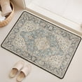 thumbnail image 6 of Washable Vintage Kitchen Mat 31"x20" Non Slip Soft Plush Low Profile Kitchen Rug, Distressed Medallion Oriental Style Sink Mat for Laundry Room Bedroom Office, 6 of 6