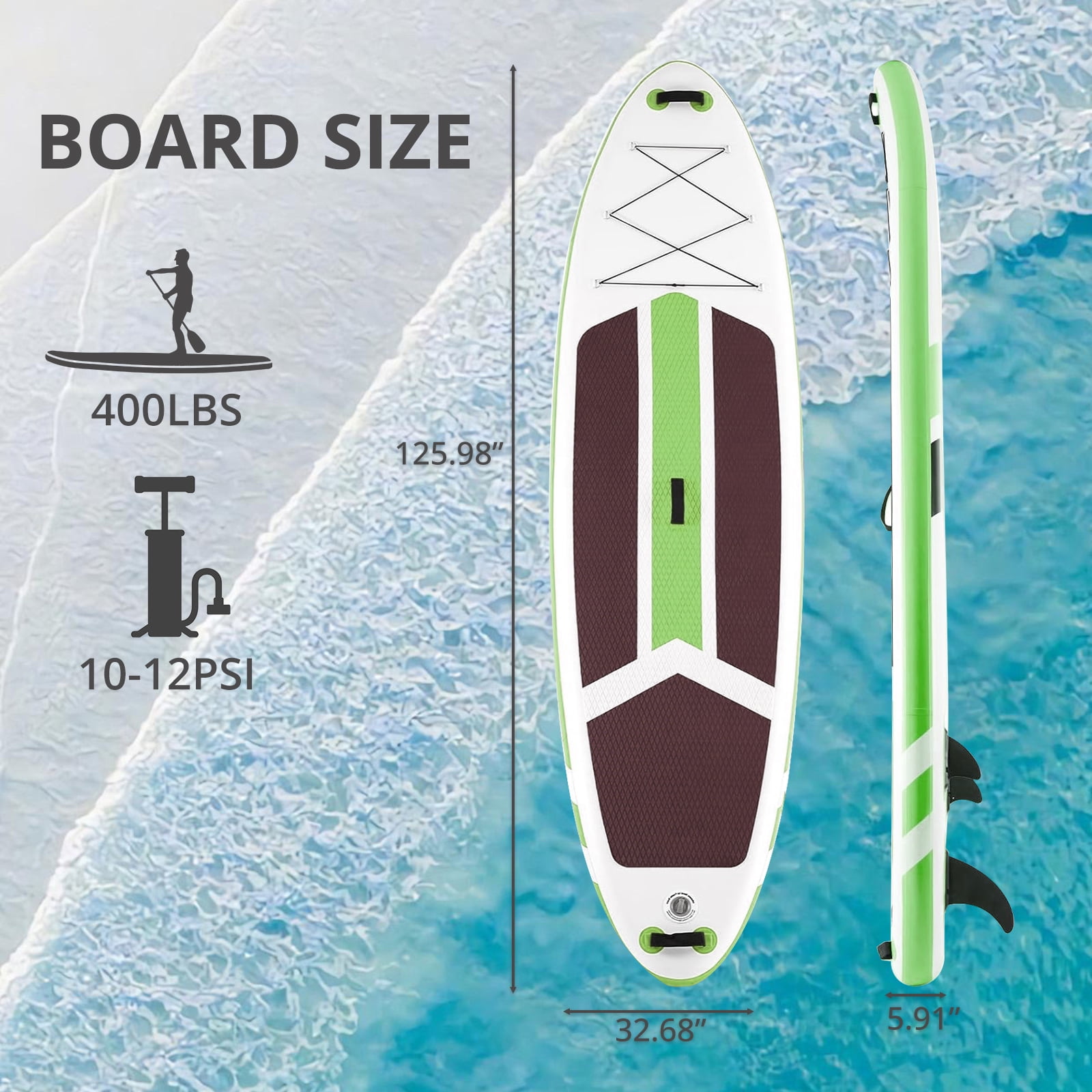 Inflatable Stand Up Paddle Board with Premium SUP Paddleboard Accessories,2-in-1 Paddle for Adults,Orange