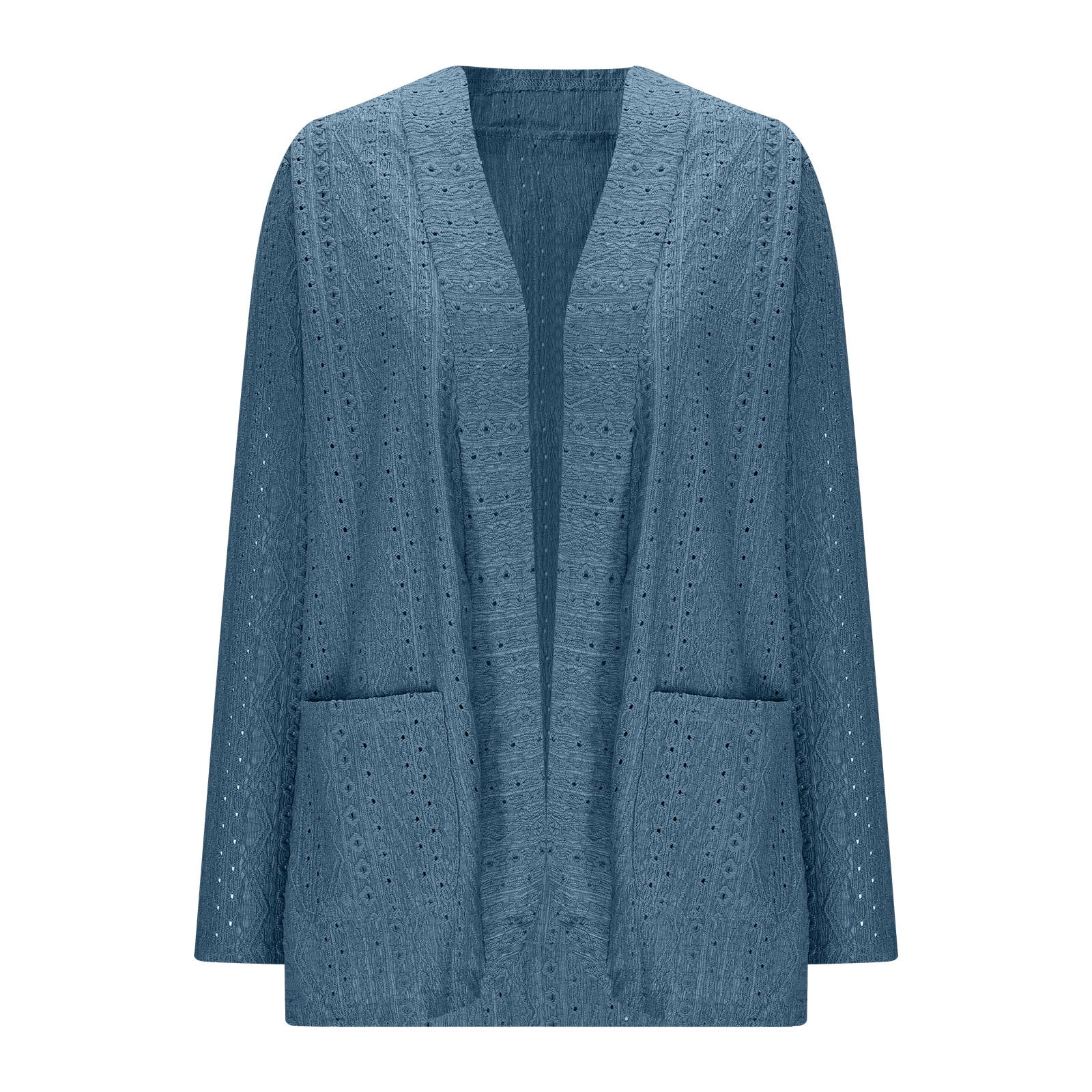 SnZhen Women's Casual Cardigan Tops Fashion Solid Color Long