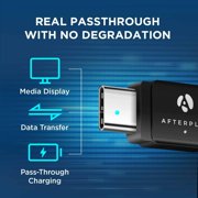 Afterplug USB C Extension Adapter, USB-C Male to Female, Thunderbolt 3/4/5 Extender, 80Gbps, 8K@60Hz Video, 240W PD (2-Pack), Black