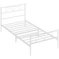 thumbnail image 1 of HOMCOM Twin Bed Frame Metal Platform Bed Frame with Headboard Steel Slat, 1 of 10