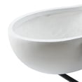 thumbnail image 5 of Luxen Home 2-Piece MgO Dual Bowl Planter with Iron Stand, 5 of 5