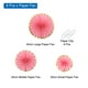 thumbnail image 3 of Uxcell Hanging Paper Fans Set Paper Decorations for Party Birthday, Pink Foil Lace(6pcs), 3 of 7