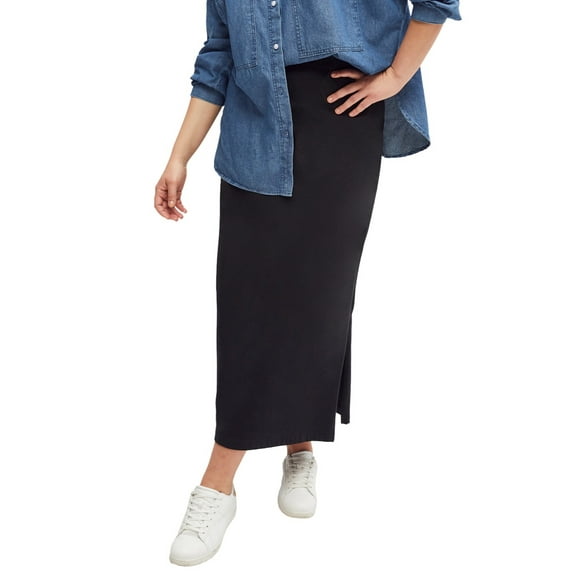 Ellos Women's Knit Maxi Skirt Skirt